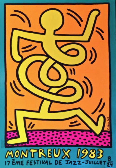 Image for Lot Keith Haring - Montreux Jazz Festival (Yellow)