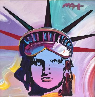 Image for Lot Peter Max - Lady Liberty Ver. II