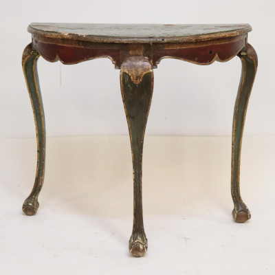 Image for Lot Italian Rococo Console Table, Mid 18th C.