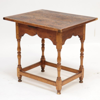 Image for Lot 18th C. William & Mary Pine Tavern Table