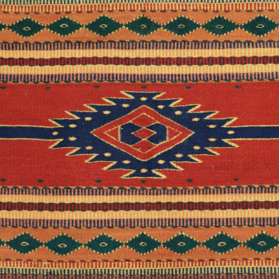 Image for Lot Zapotec Oaxaca Mexican Wool Carpet - 8 x 10