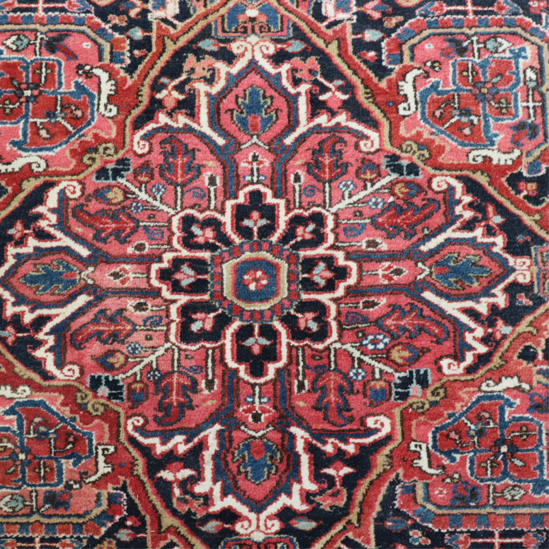 Vintage Heriz Wool Carpet - 8 x 12