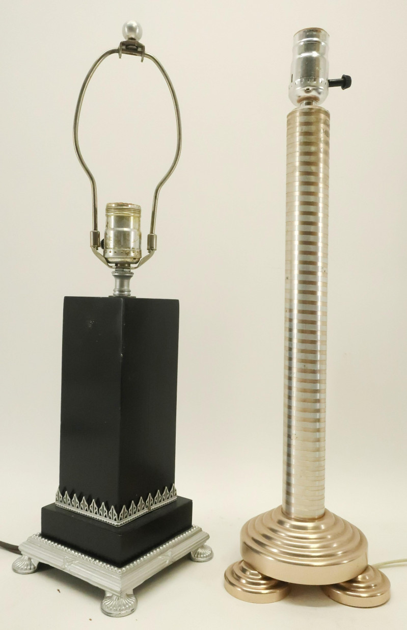 Two Art Deco Style Table Lamps