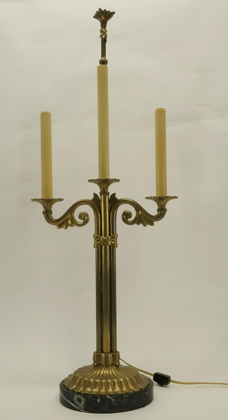 Two-Light Candelabra Form Chapman Table Lamp