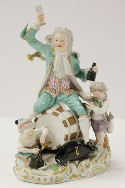 Image for Lot Meissen Porcelain Group, "The Revelers"