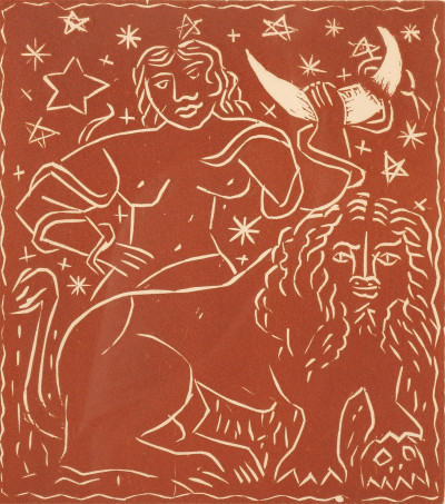 Image for Lot Andre Derain, 1880-1954, "Zodiac", Woodcut