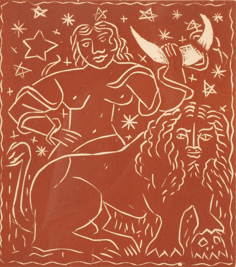 Andre Derain, 1880-1954, "Zodiac", Woodcut
