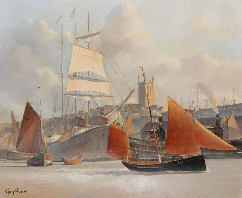 Guy Peron - Ships in Harbor