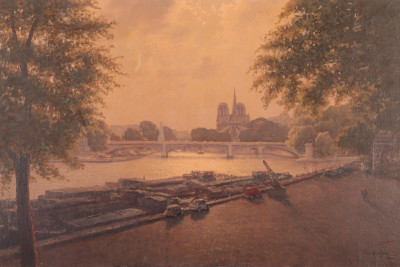 Image for Lot JL van der Meide - Sunset View of Notre Dame