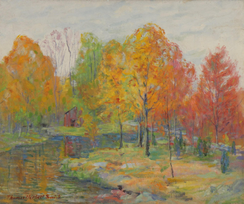 Thomas Hebert Smith - Autumn Landscape O/C