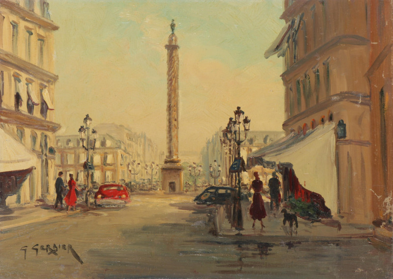 Georges Gerbier - Parisian Street Scene I
