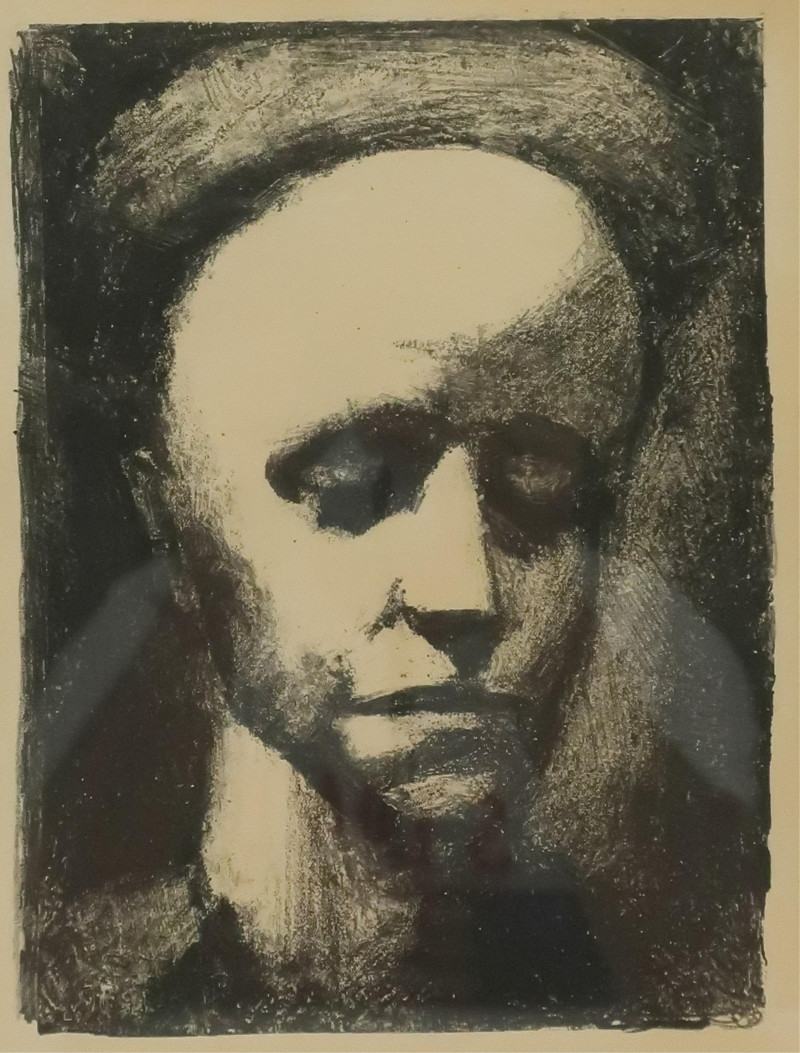 Georges Rouault, Self Portrait, lithograph