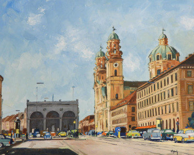 Image for Lot H. Fishach - Impressionist View of Munich I