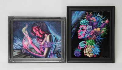 Image for Lot Joshua Roman, 2 Works - The Conjurer & Untitled