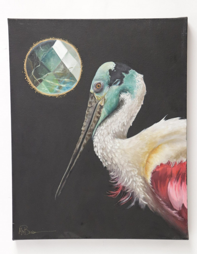 Megan Buccerre, "Pelican", Oil on Canvas