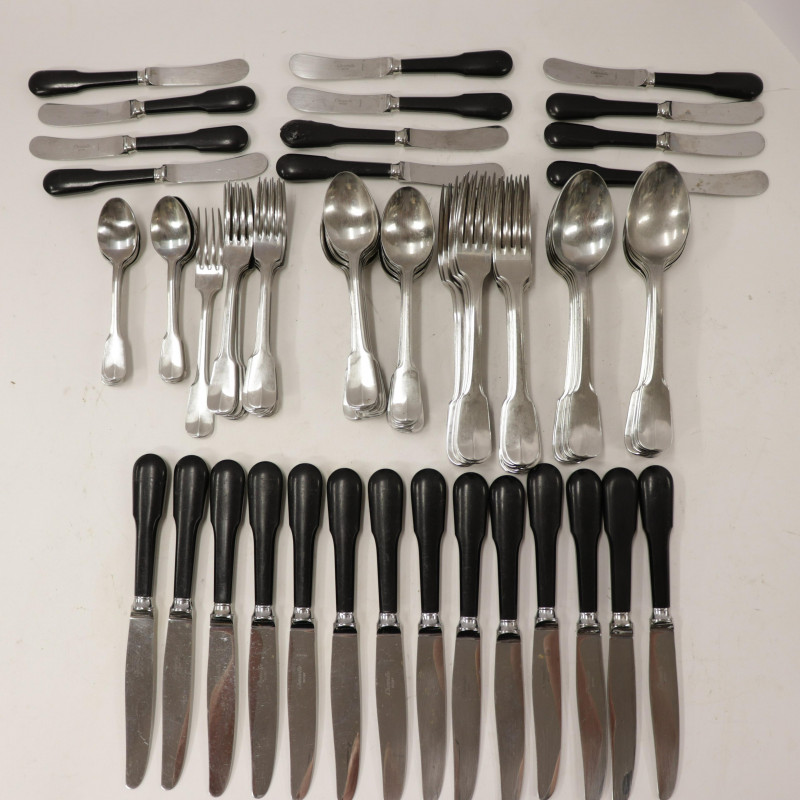 Christoffle Stainless Flatware Service for 12
