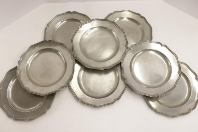 Image for Lot 8 Joseph Spackman English Pewter Plates