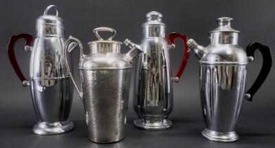 Image for Lot Four Art Deco Cocktail Shakers