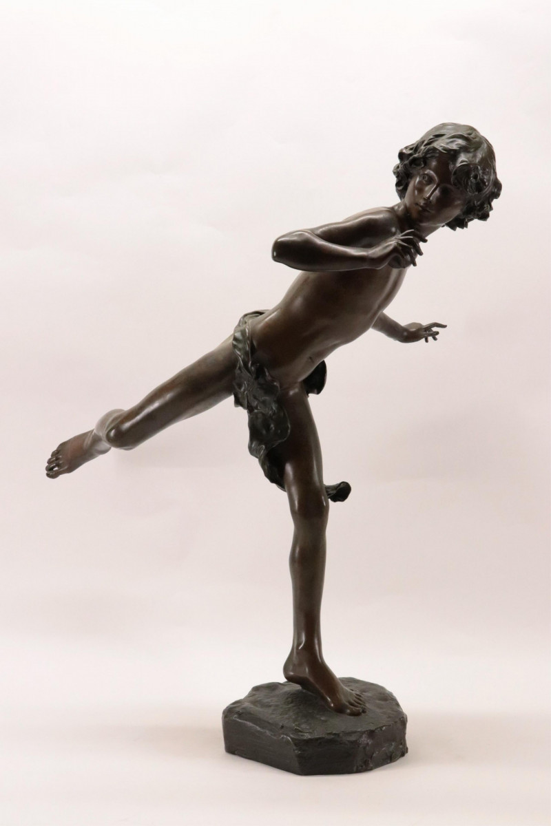 Jean Antoine Injalbert, 1845-1933, "Youth Running"