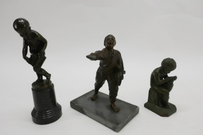 Image for Lot 3 Bronze Figures of Young Boys