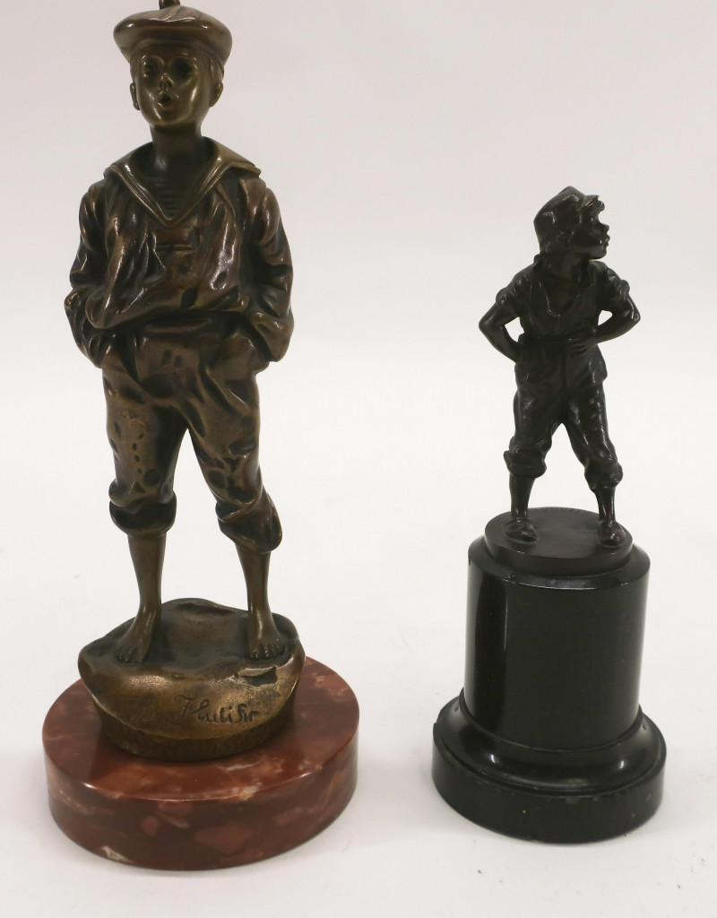 2 Bronze Figures of Boys