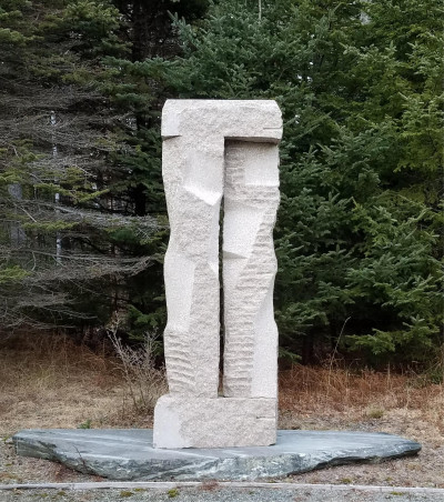 Image for Lot ROY PATTERSON - LARGE GRANITE TOTEM OUTDOOR SCULPTURE