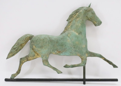 Image for Lot Trotting Horse Weathervane, 19th - E 20th C