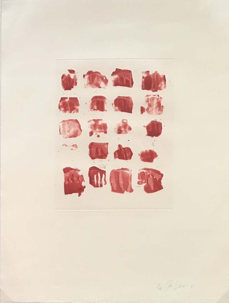 Pat Steir - Little red shapes