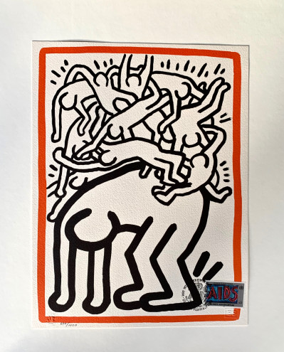 Image for Lot Keith Haring - Fight AIDS Worldwide