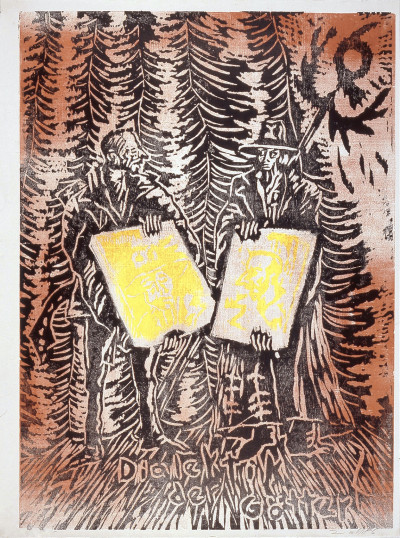 Image for Lot Jörg Immendorff - Dialektik der Götter (from the portfolio "For Joseph Beuys"