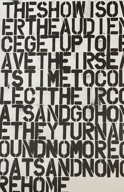 Image for Lot Christopher Wool|Felix Gonzalez-Torres - Untitled (The Show is Over)