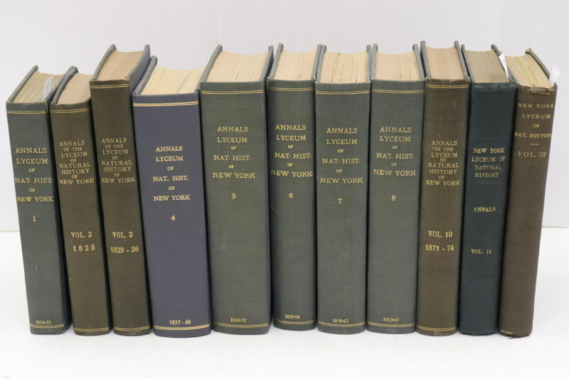 Annals Lyceum of Nat Hist of New York 11 vols