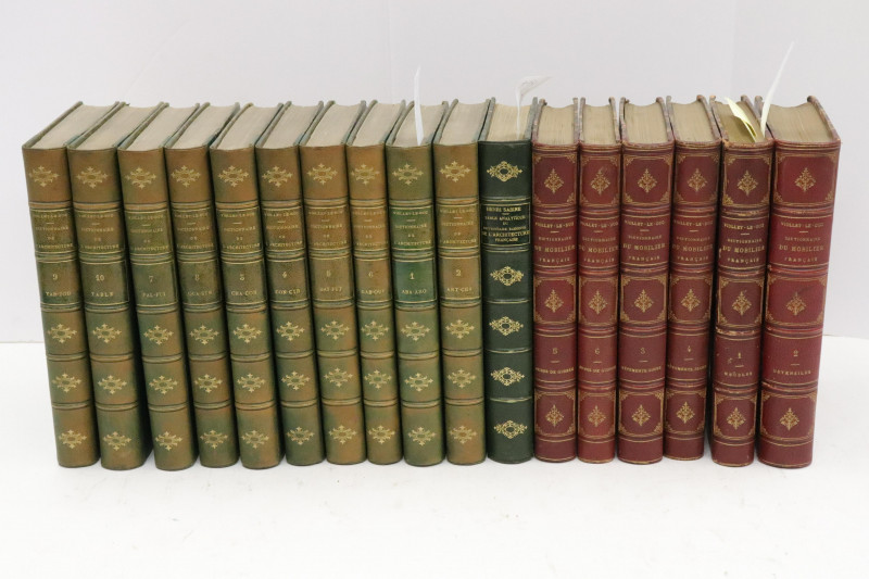 ViolletLeDuc 17 volumes nice bindings