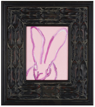 Hunt Slonem Untitled (Pink Rabbit)