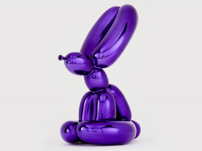 Jeff Koons Balloon Rabbit (Violet)