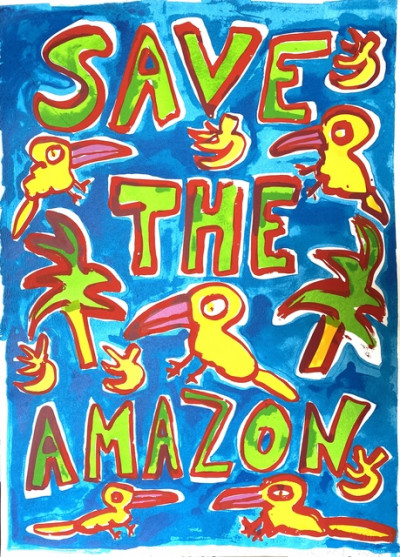 Katherine Bernhardt Save The Amazone