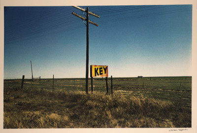 Image for Lot William Eggleston Untitled Key Sign from Lost and Found