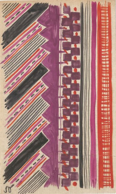 Image for Lot Sonia Delaunay Project of Fabrics