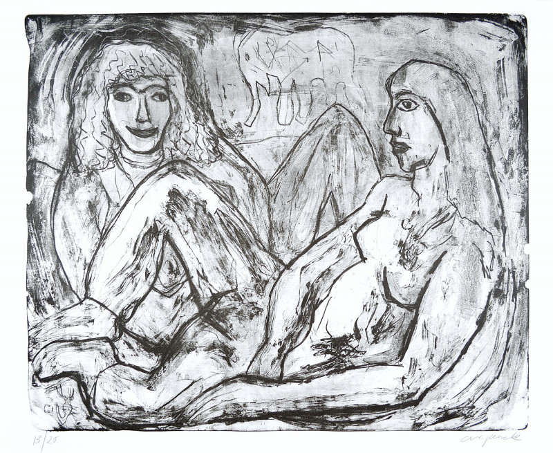 AR Penck Two Woman (Zwei Frauen)