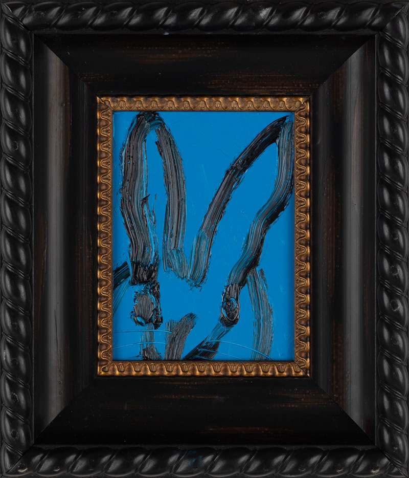 Hunt Slonem Untitled (cerulean blue bunny)