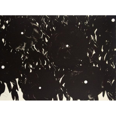 Image for Lot Donald Sultan Black Flowers 1