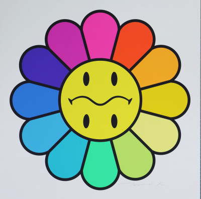 Image for Lot Takashi Murakami Rainbow Smiley