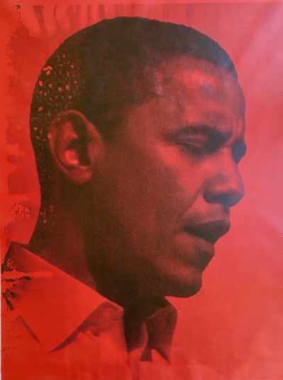 Image for Lot Russell Young Red Obama