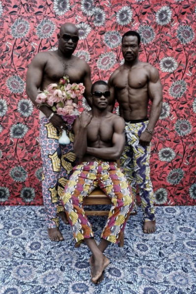 Image for Lot Leonce Raphael Agbodjelou Untitled (Musclemen series)