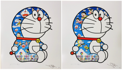 Image for Lot Takashi Murakami Sitting Doraemon (Two Works)