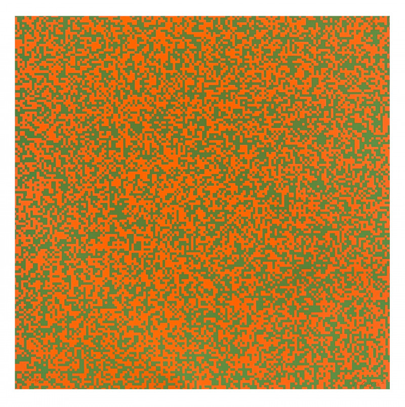 Francois Morellet 40000 Carrs (Green and Orange)