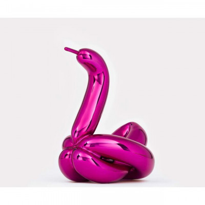 Image for Lot Jeff Koons Balloon Swan (Magenta)