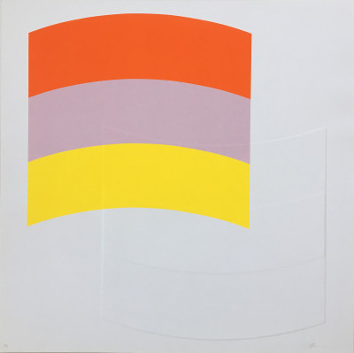 Image for Lot Charles Hinman Untitled (horizontal lines)