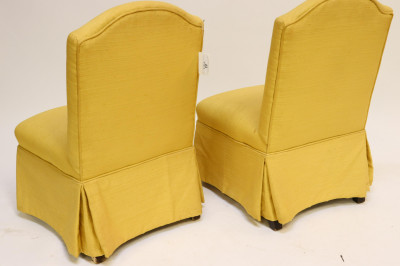 Pair Slipper Chairs