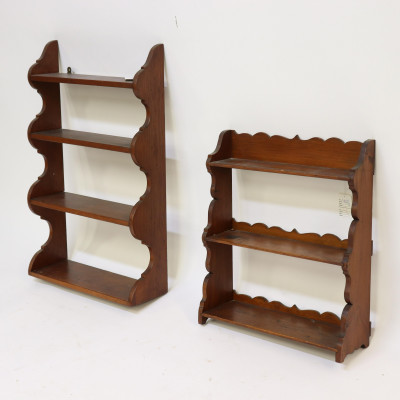 2 Wood Wall Shelves